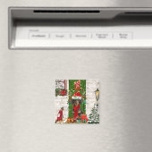 Dachshund Dog Kerstmis Magneet (Insitu (Vaatwasser))
