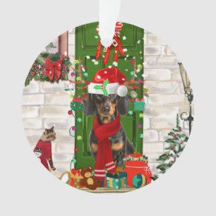 Dachshund Dog Kerstmis Ornament