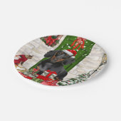 Dachshund Dog Kerstmis Papieren Bordje (Gekanteld)