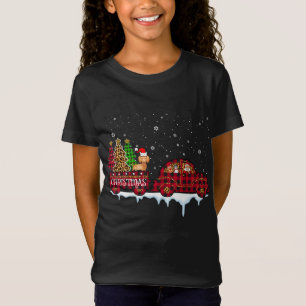 Dachshund Dog Kerstmis Rood Pset Santa Kerstmis T-shirt