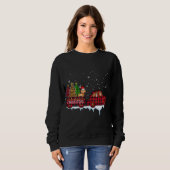 Dachshund Dog Kerstmis Rood Pset Santa Kerstmis Trui (Voorkant volledig)