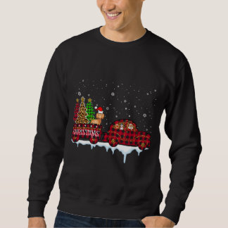 Dachshund Dog Kerstmis Rood Pset Santa Kerstmis Trui