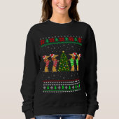 Dachshund Dog Kerstmis Ugly Sweater Dachshund Xma (Voorkant)