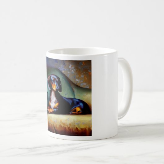 Dachshund Dog Koffiemok (Voorkant rechts)