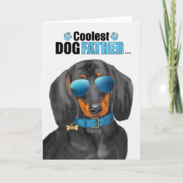 Dachshund Dog Koudest Dad Vaderdag Feestdagen Kaart