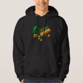 Dachshund Dog Leprechau St Patrick Day Saint Paddy Hoodie (Voorkant)
