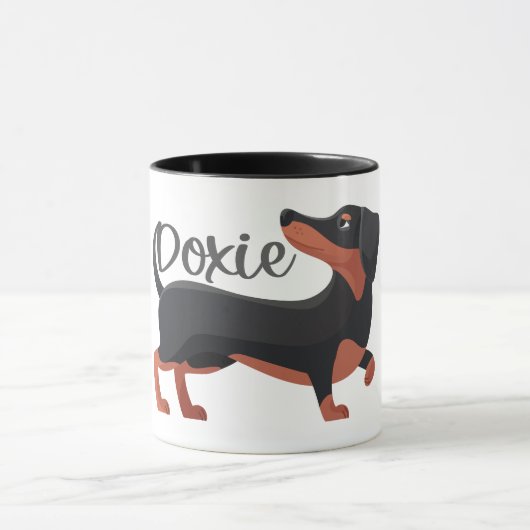 Dachshund Dog Love Mok (Midden)