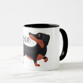 Dachshund Dog Love Mok (Voorkant rechts)