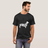 Dachshund Dog Low Rider T-shirt (Voorkant volledig)
