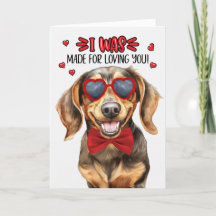 Dachshund Dog maakte de liefde voor je Valentijn
