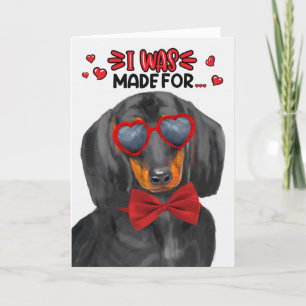 Dachshund Dog maakte de liefde voor je Valentijn Feestdagen Kaart