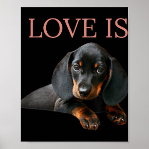Dachshund Dog mam Pap Mannen Vrouwen Kind Gift Dox Poster