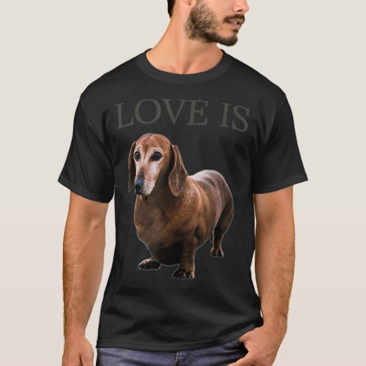 Dachshund Dog mam Pap Mannen Vrouwen Kind Gift Dox T-shirt (Voorkant)