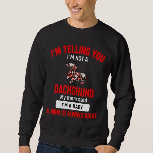Dachshund Dog Mama Womens Trui (Voorkant)
