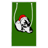 Dachshund Dog met kerstkerstkerstkerstkerstkerstke Klein Cadeauzakje (Voorkant)