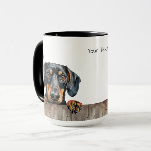 Dachshund Dog Mok (Voorkant links)