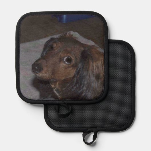 Dachshund Dog Pannenlap (Voorkant / Achterkant)
