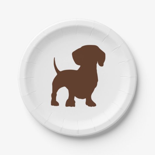 Dachshund Dog Paper Party Borden Papieren Bordje (Voorkant)