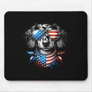 Dachshund Dog Patriotic 4th of July Amerikaans Fin Muismat