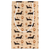 Dachshund Dog Paws Gift Bag Klein Cadeauzakje (Voorkant)