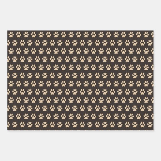 Dachshund Dog Paws Wrapping Paper Set van 3 (Voorkant 3)