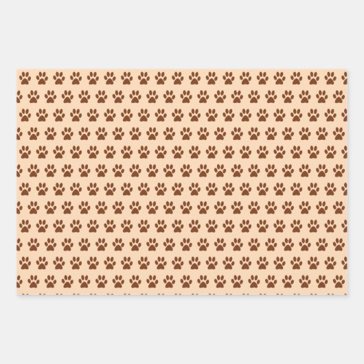 Dachshund Dog Paws Wrapping Paper Set van 3 (Voorkant 2)