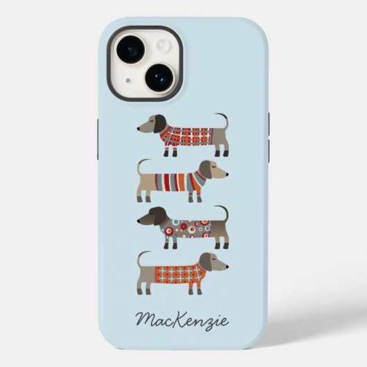 Dachshund Dog Persoonlijk Case-Mate iPhone Case (Achterkant)