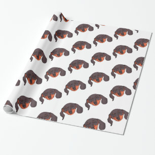 Dachshund dog Portrait Cadeaupapier