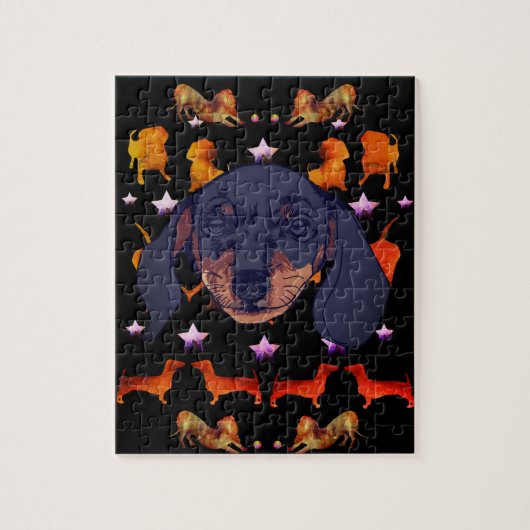 Dachshund dog Portrait Legpuzzel (Verticaal)