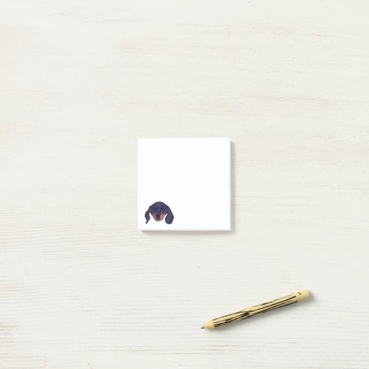 Dachshund dog Portrait Post-it® Notes (Op bureau)