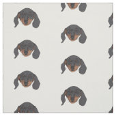 Dachshund dog Portrait Stof (Swatch)