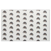 Dachshund dog Portrait Stof (Fat Quarter)