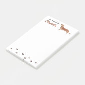 Dachshund Dog Post-It Notes (Schuin)