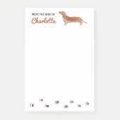 Dachshund Dog Post-It Notes (Voorkant)