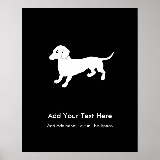 Dachshund Dog Poster (Voorkant)