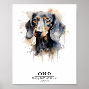 Dachshund Dog Poster
