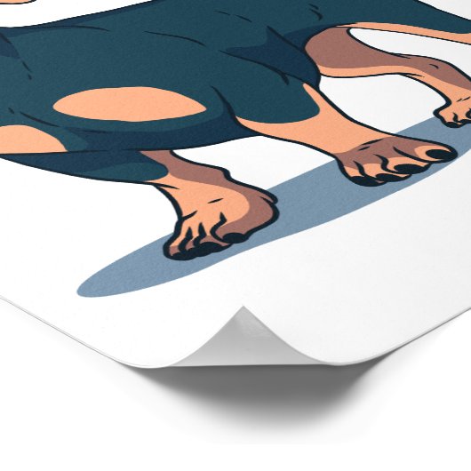 DACHSHUND DOG POSTER (Hoek)