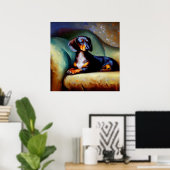 Dachshund Dog Poster (Thuiskantoor)