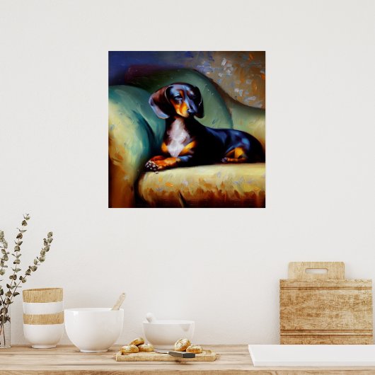 Dachshund Dog Poster (Keuken)