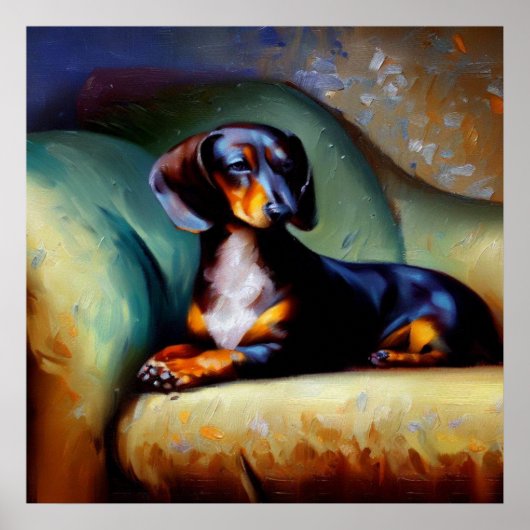 Dachshund Dog Poster (Voorkant)