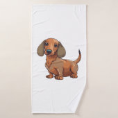 Dachshund Dog Schattige Badhanddoek (Badhanddoek)