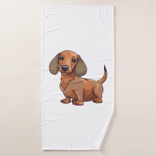 Dachshund Dog Schattige Badhanddoek (Badhanddoek)