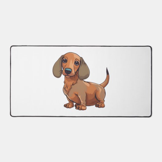 Dachshund Dog Schattige Bureaumat (Voorkant)