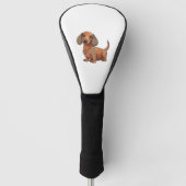 Dachshund Dog Schattige Golfheadcover (Voorkant)
