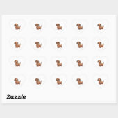 Dachshund Dog Schattige Hart Sticker (Vel)