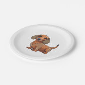 Dachshund Dog Schattige Papieren Bordje (Gekanteld)