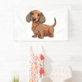 Dachshund Dog Schattige Spandoek (Insitu)