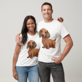 Dachshund Dog Schattige T-shirt (Unisex)