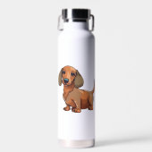 Dachshund Dog Schattige Waterfles (Voorkant)