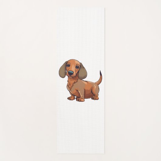 Dachshund Dog Schattige Yogamat (Voorkant)